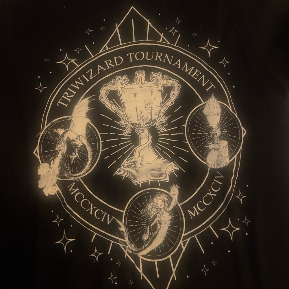 Triwizard Tournament Black and Gold Tee - Picture 3 of 6